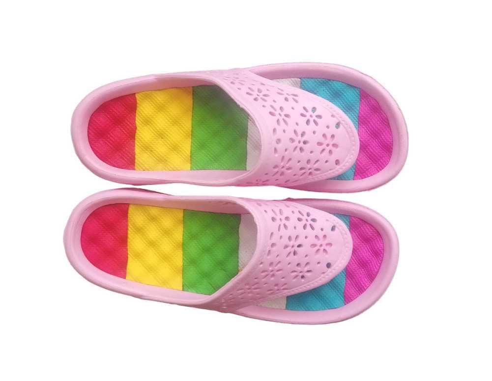 Klapki DOLLSKILL kolorowe japonki tęczowe goth platforma