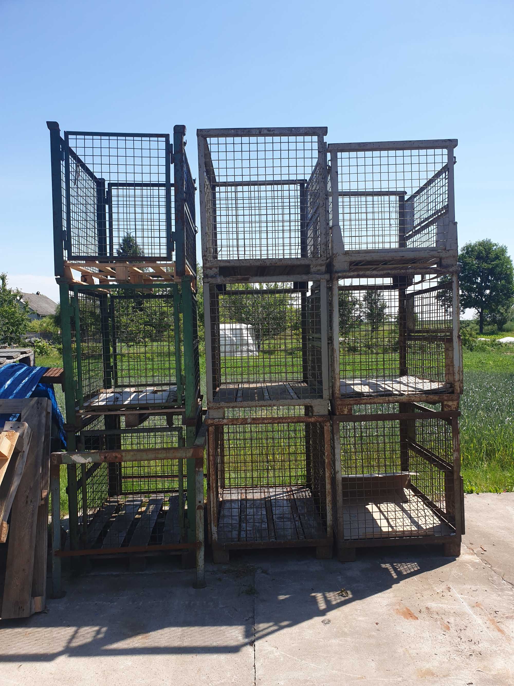 KONTENER siatkowy 124x84x97 cm, kosz druciany Skrzyniopaleta GITTERBOX