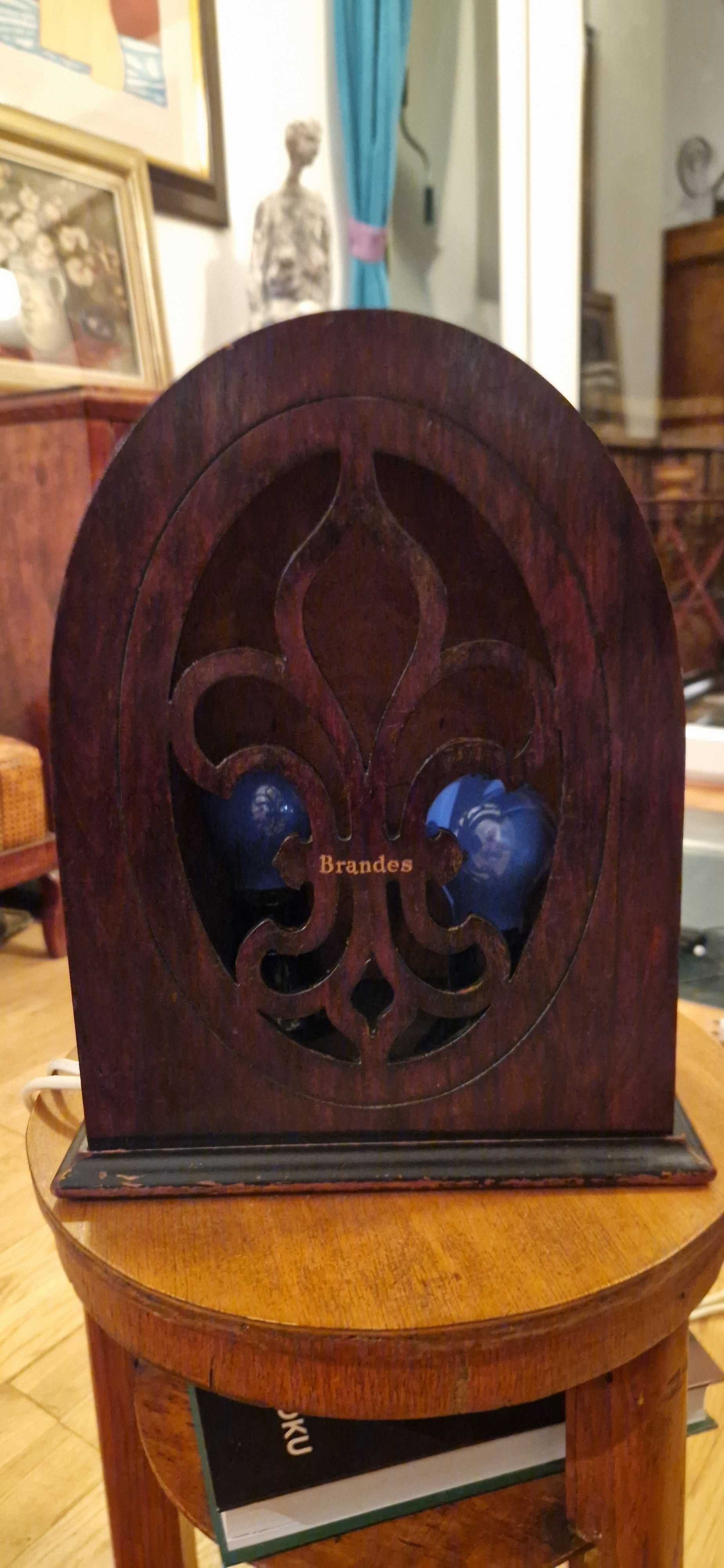 Lampion lampa biedermeier Brandes dekor art deco antyk głośnik unikat