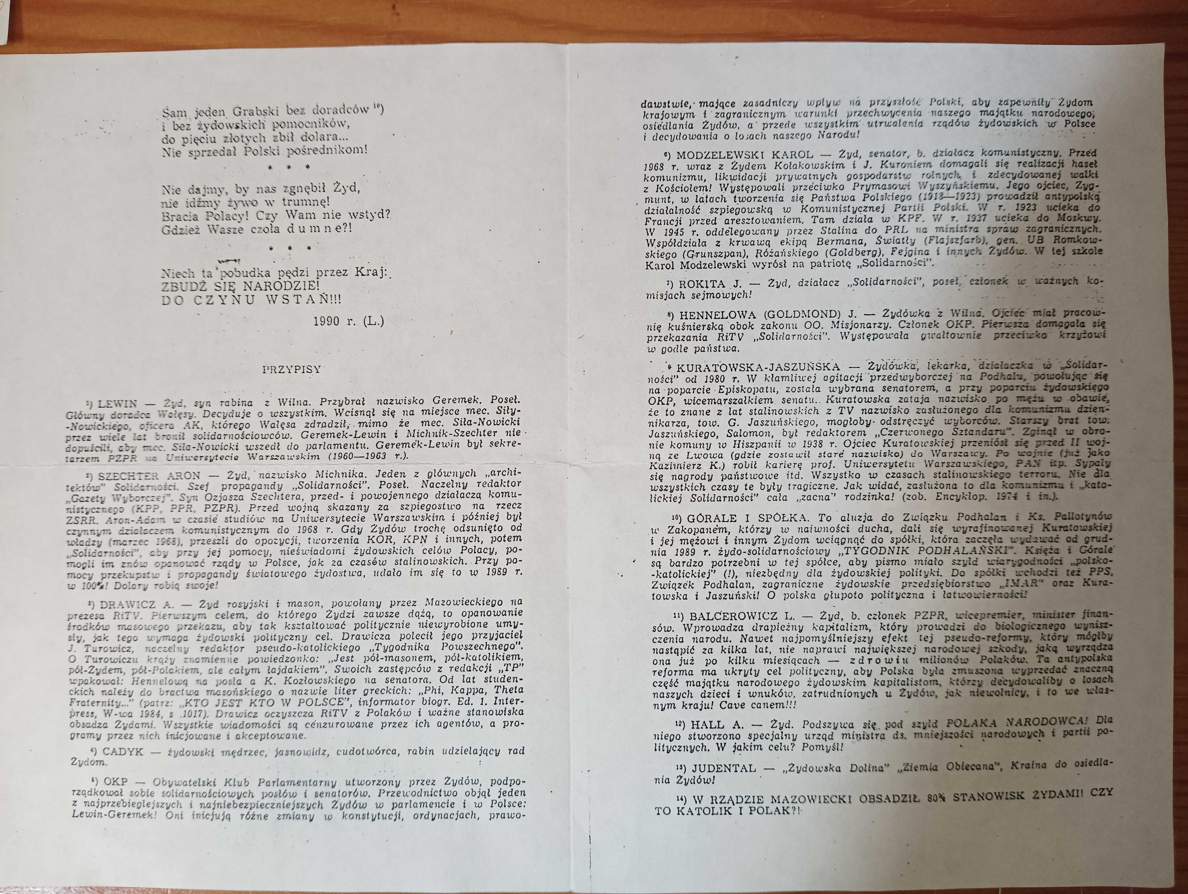 Solidarność 1989-90 - Lech Wałęsa kandydat na Prezydenta - Mielec.