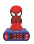 Budzik Spider-Man z dźwiękami i podświetleniem LCD dla fanów Marvela