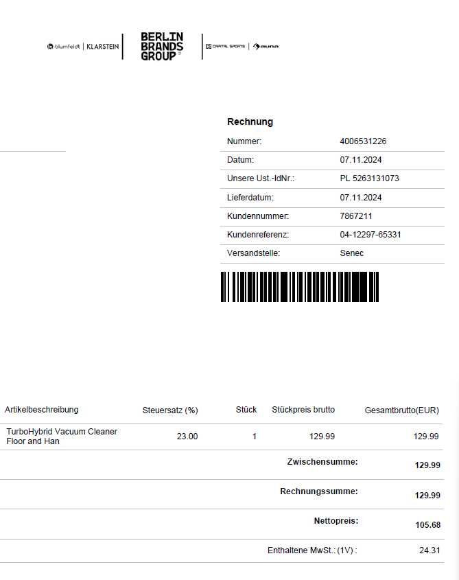 Odkurzacz akumulatorowy Klarstein