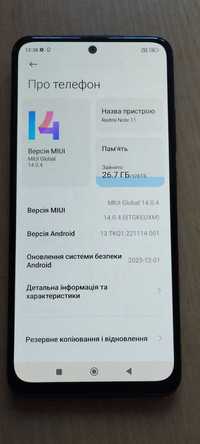 Xiaomi redmi note 11 4/128 nfc