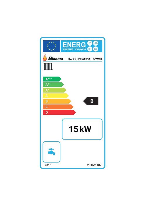 Kocioł, Piec - pellet, drewno, ekogroszek. Uniwersal Power 15 kW.