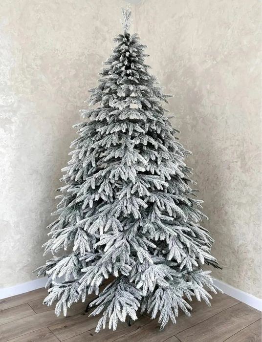 Смерека засніжена штучна лита ялинка від 1,5 до 2,5 м ёлка литая