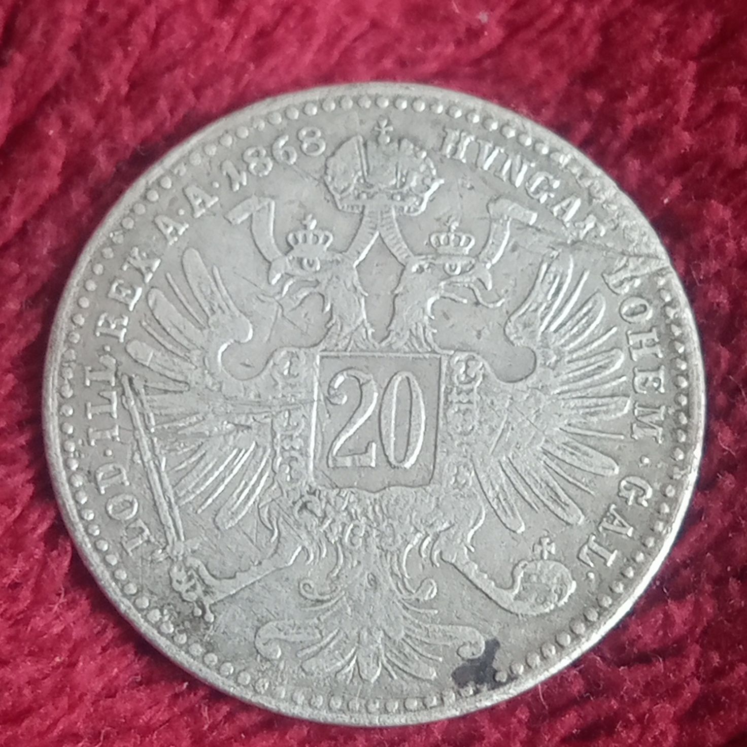 20 крейцерів 1868 і 1870р