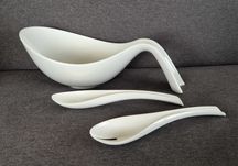 Villeroy & Boch Flow Miska Misa do sałaty 1,8 L. z łyżkami