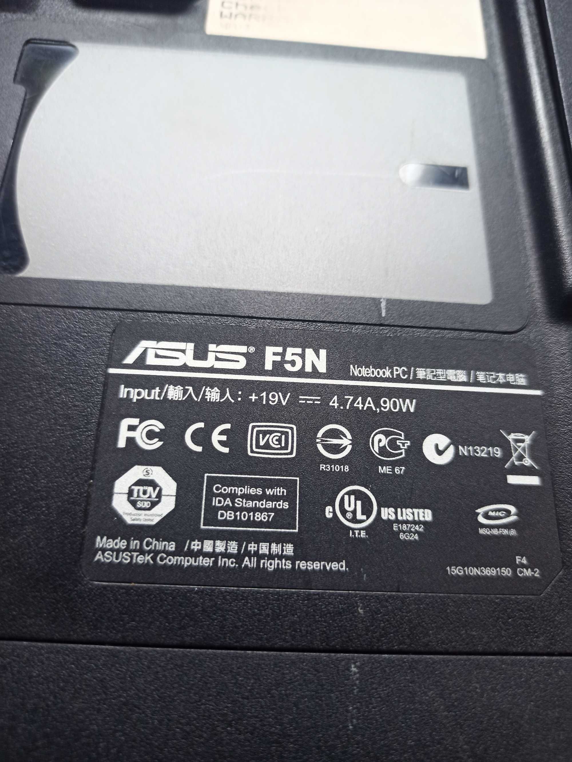 Asus f5n laptop sam komputer matryca