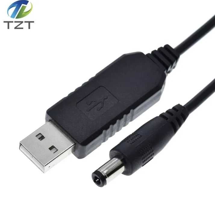 Кабель живлення 5-9/12V USB-DC 5.5*2.1мм.