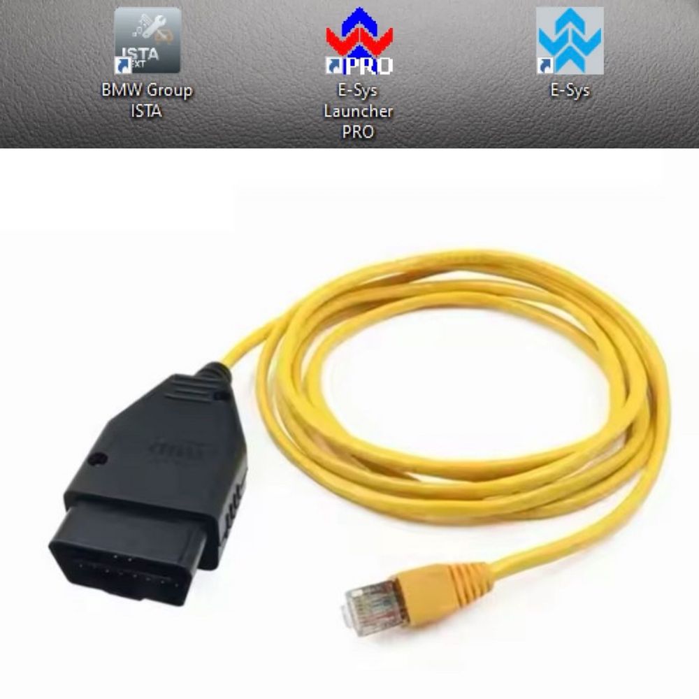BMW E-NET Enet Cable кодирования диагностики F и G серий. Ista E-sys