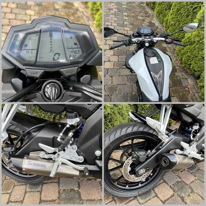 Yamaha MT 125 * Akrapovic * Mały przebieg 4463 km * YZF R125