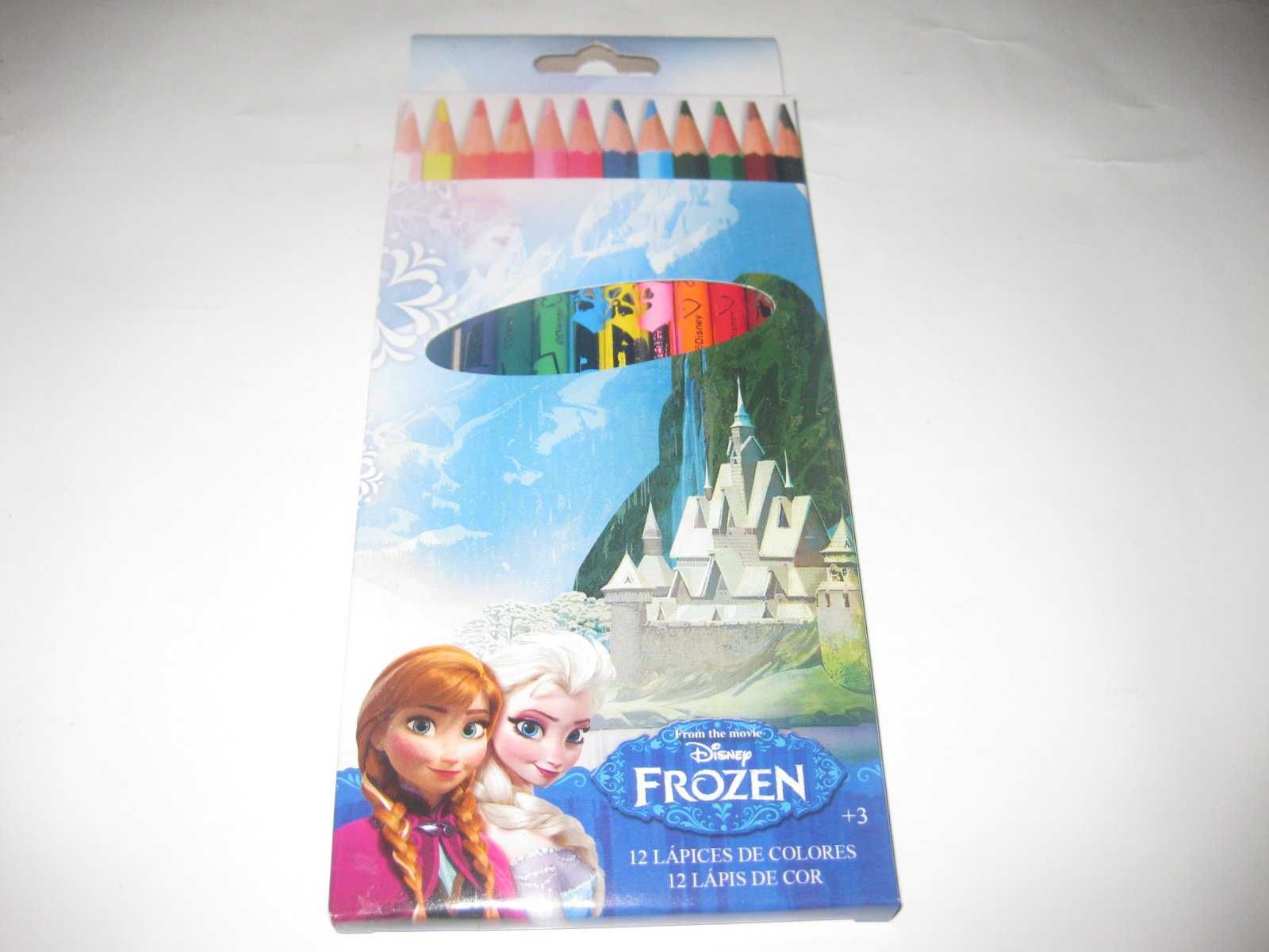 Kit Escolar Lápis de Cor do “Frozen” Embalado!