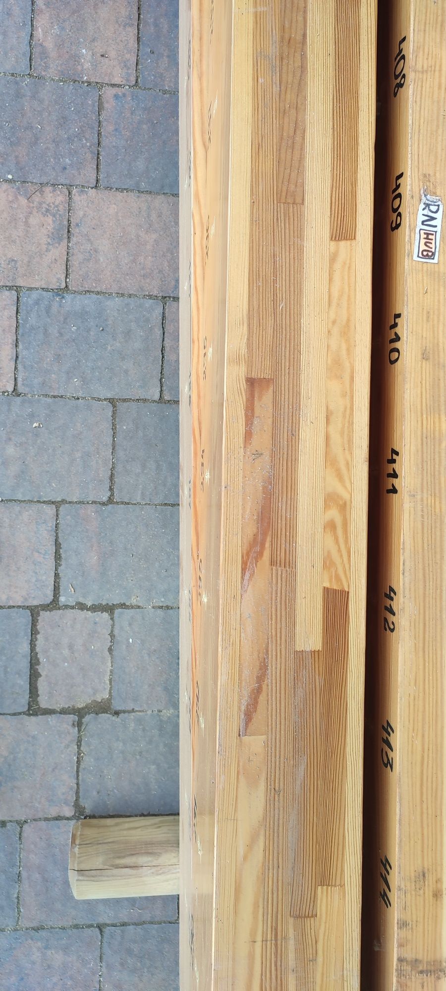 Drewno,słup,kantówka z klejonych elementów 183x18x12