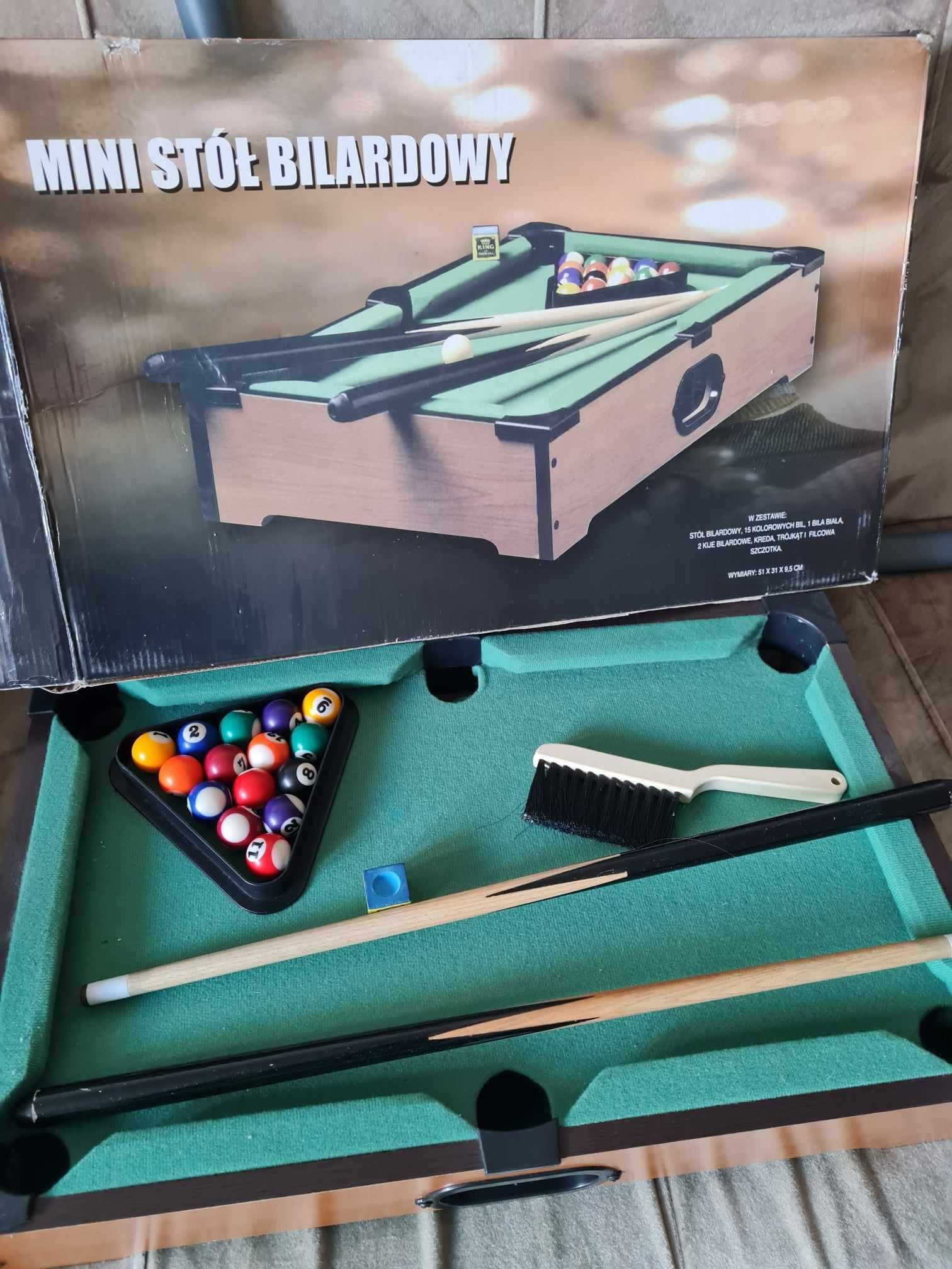 Mini bilard kompletny zestaw