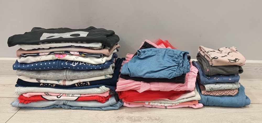 31 sztuk! Zestaw dla dziewczynki rozmiar 80