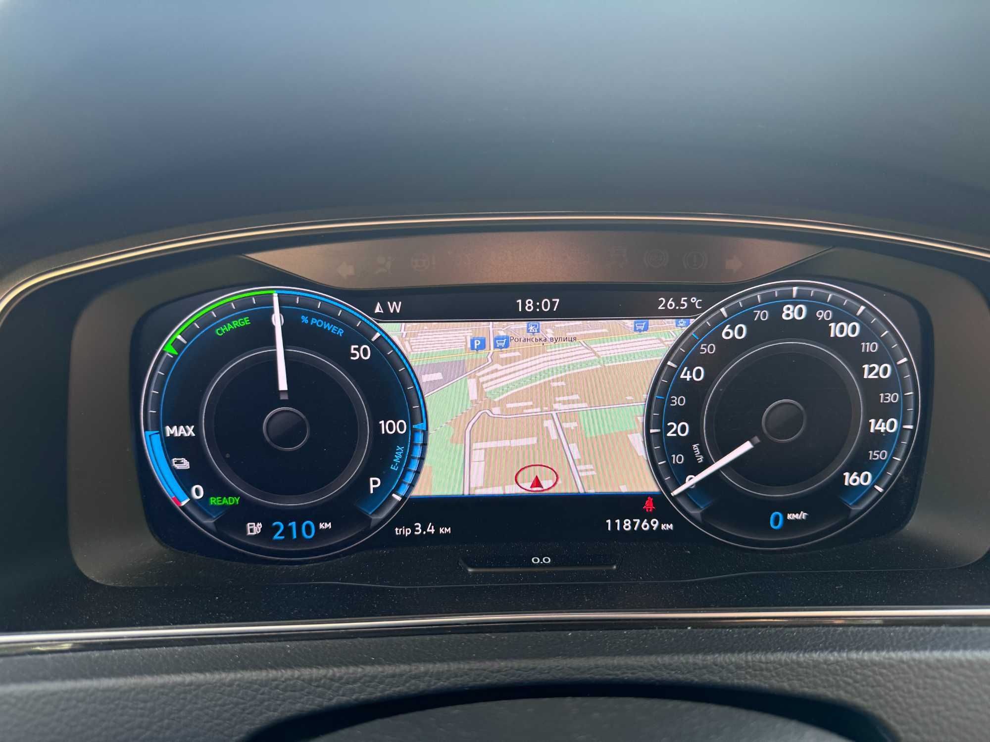 Volkswagen E-Golf  батарея 35.8 Квт, рік випуску: 2019, Не фарбований