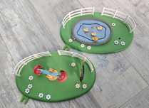 Dwa place Świnka Peppa Pig + 2 figurki