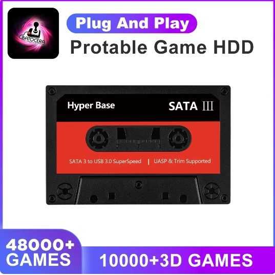 Batocera 33/35/Retrobat/Launchbox KinHANK/JMachen 500 GB portable HDD