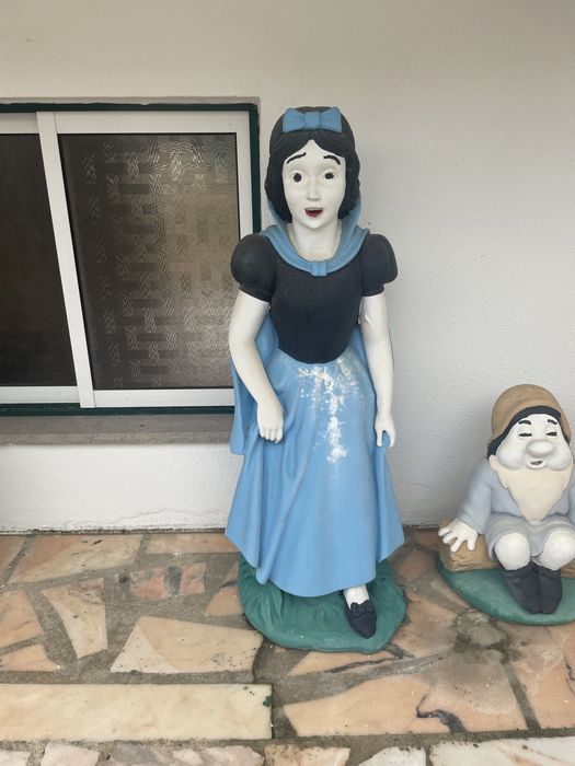 Decoração de Jardim (Branca de Neve e 7 anões)