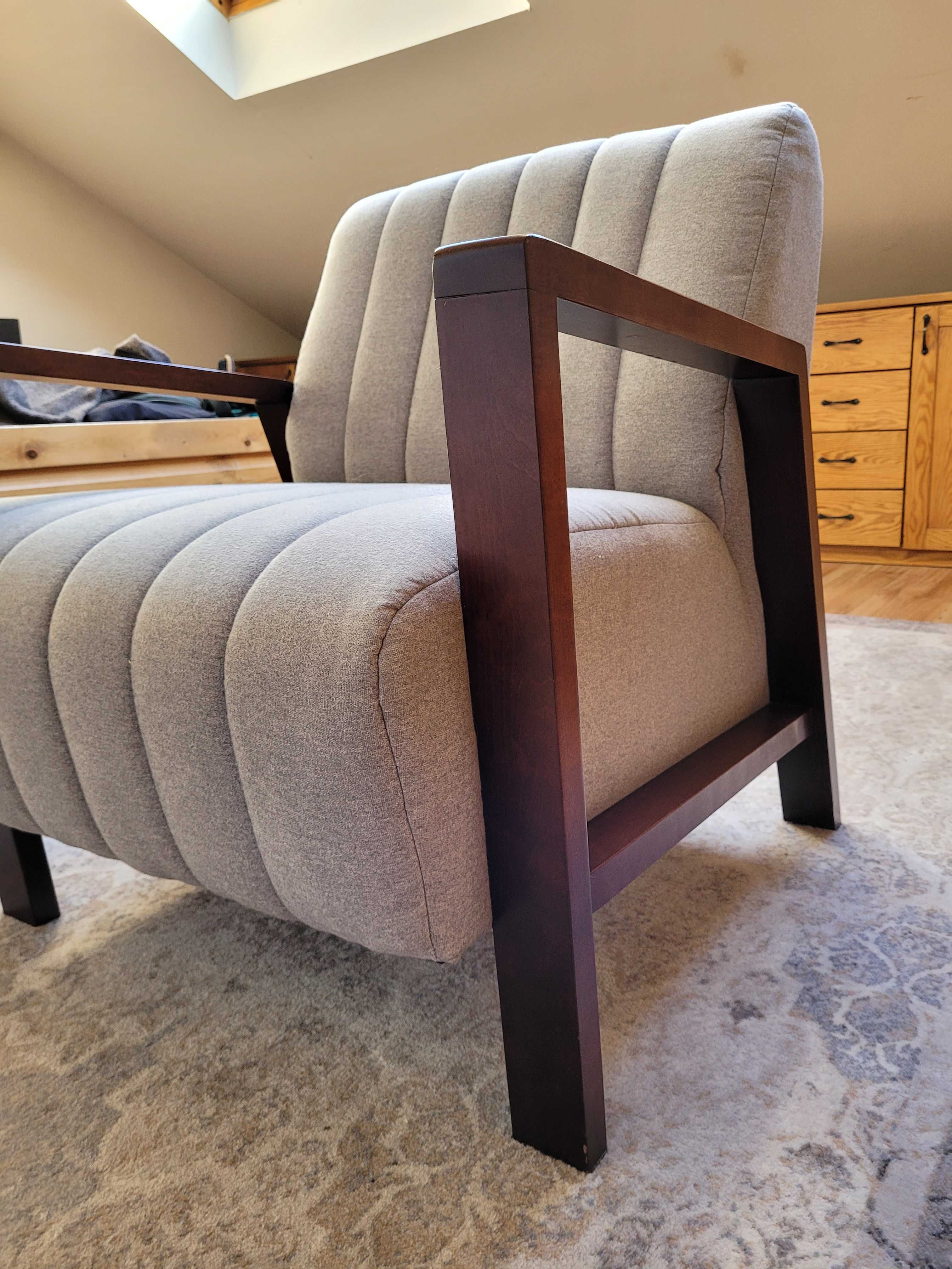 Fotel Cooper SLF24 szary, prawie nowy, Smart Line Furniture 24