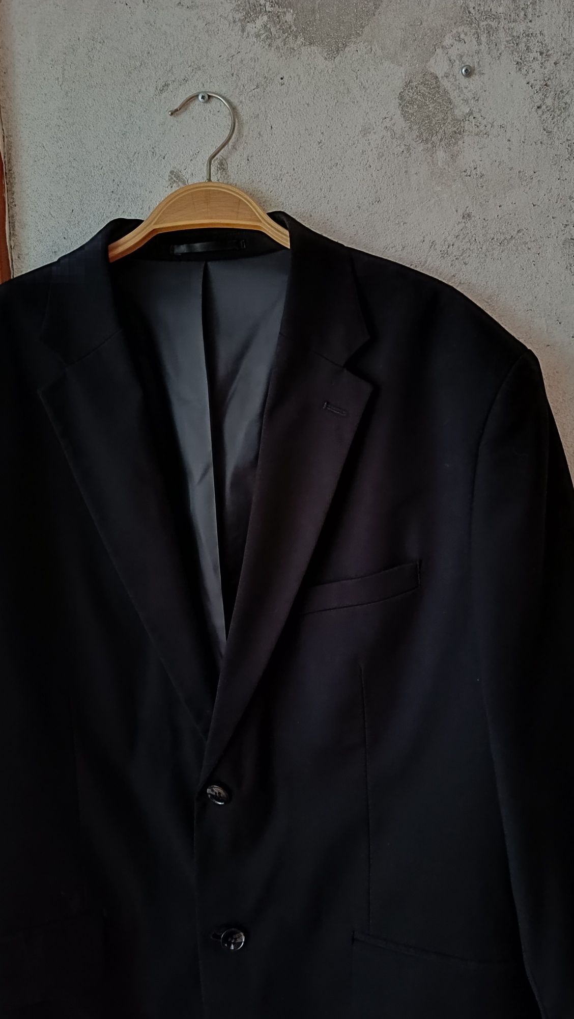H&M czarna marynarka slim fit garnitur