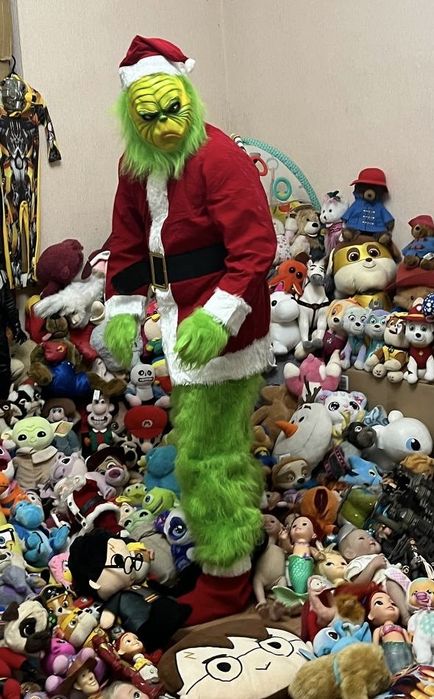 Карнавальный костюм гринч на праздник люкс версия