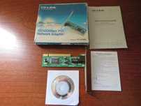 Placa rede tipo PCI marca TP-LINK velocidade até 200mbps. Estado novo