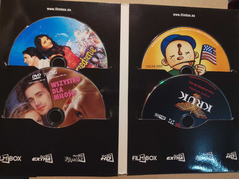 zestaw 5 filmów dvd kruk i inne