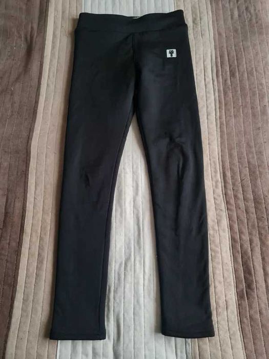 Czarne ocieplane getry XS/S