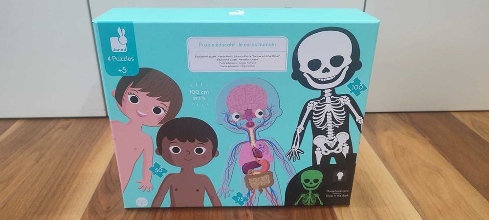4 Puzzles com 1 metro  - Corpo Humano