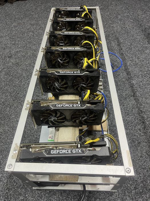 Продам майнинг ферму 1660s 7шт