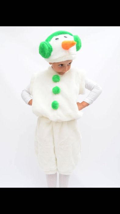 Новорічний костюм сніговик, карнавальний костюм Сніговик