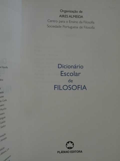 Dicionário Escolar de Filosofia de Aires Almeida