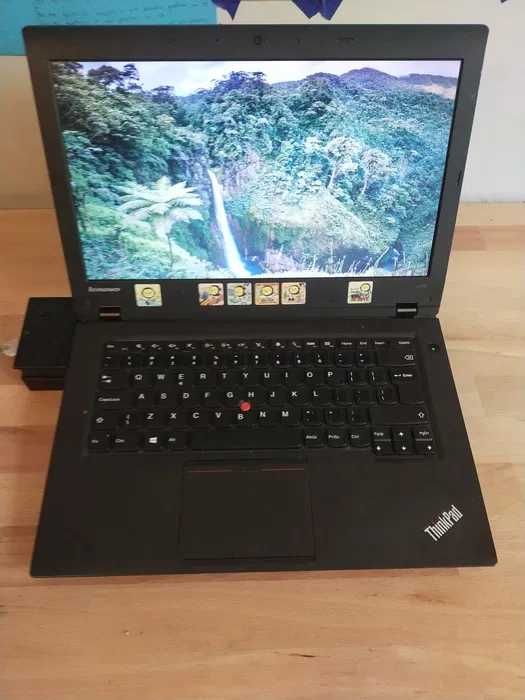 Laptop Lenovo ThinkPad L440 i5/8/240 gb/W10+stacja dokująca i myszka
