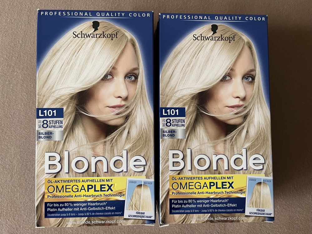 Farba/rozjaśniacz Schwarzkopf Blonde L101 oraz L100