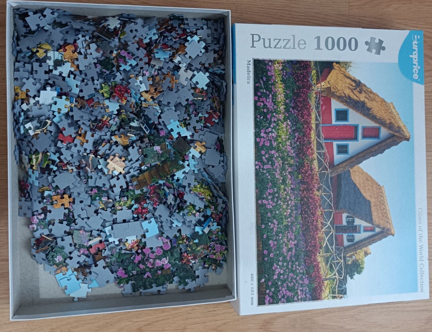 Puzzle Europrice da Madeira, com 1000 peças.  Está praticamente novo.