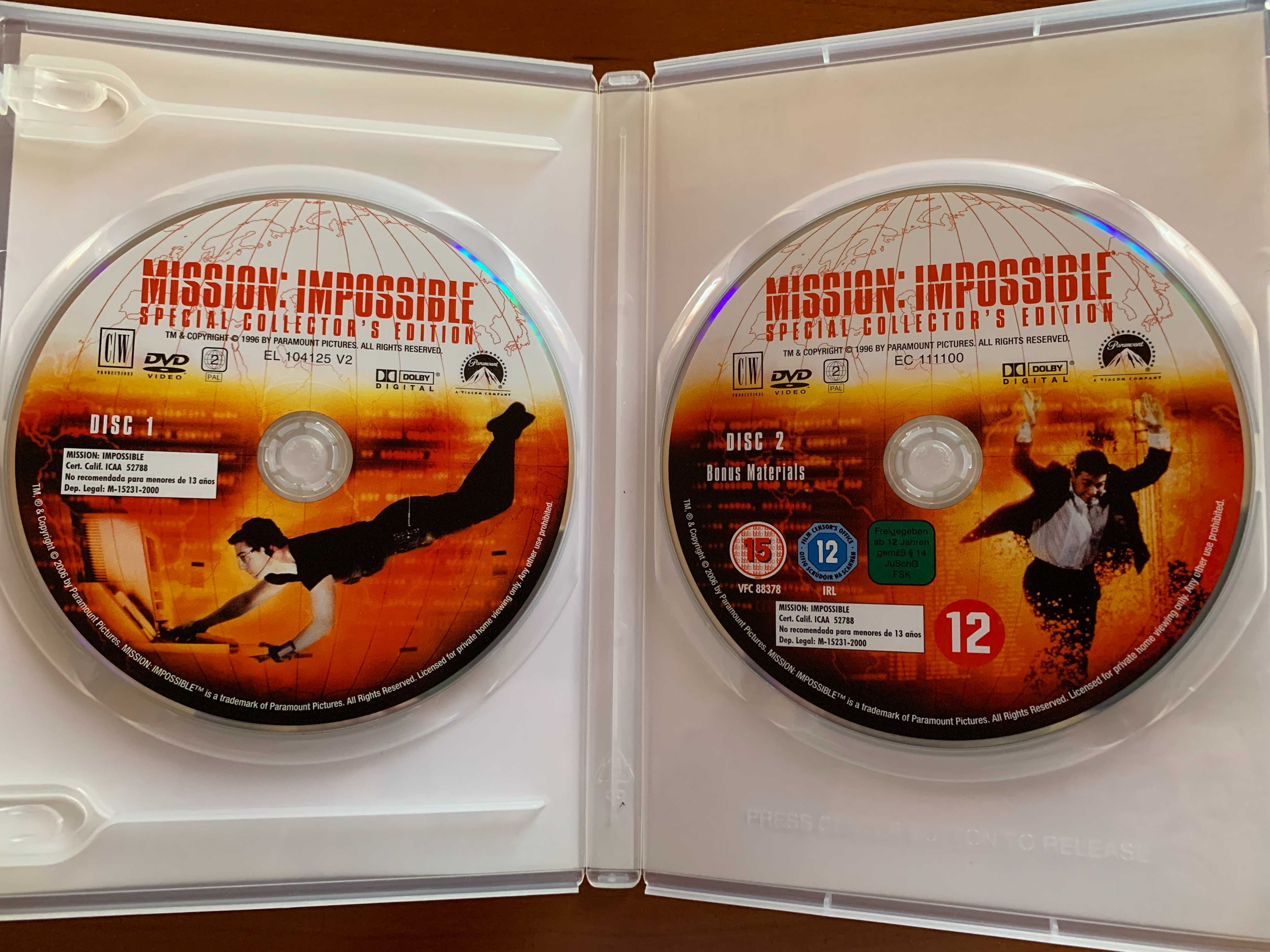 DVD Missão Impossível I, II e III