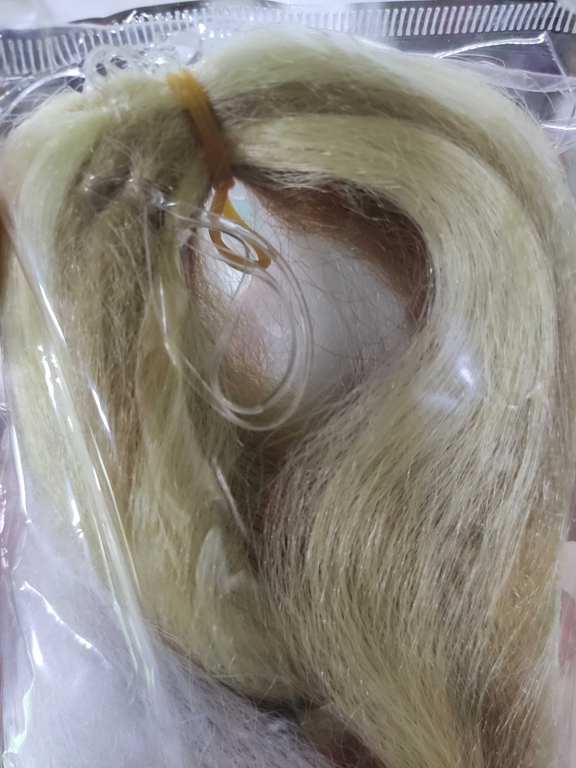 Włosy ombre syntetyczne kolorowe blond czarne