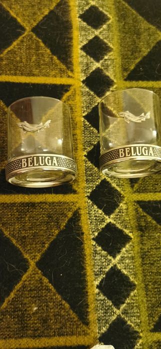 Szklanki kolekcjonerskie beluga srebrne i złote