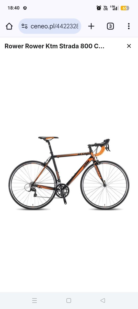 Szosa.  KTM.  Strada 800