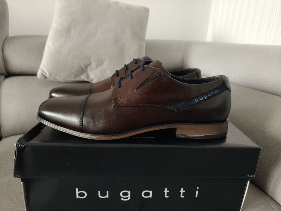 Buty wizytowe Bugatti skóra naturalna