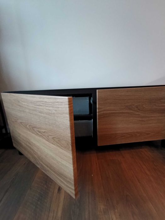 Szafka pod TV, czarny brąz, IKEA