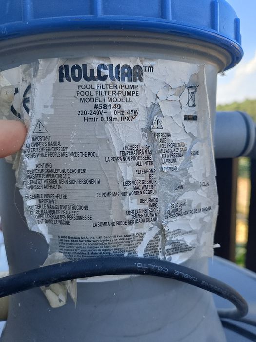 Pompa filtrująca do wody basenu