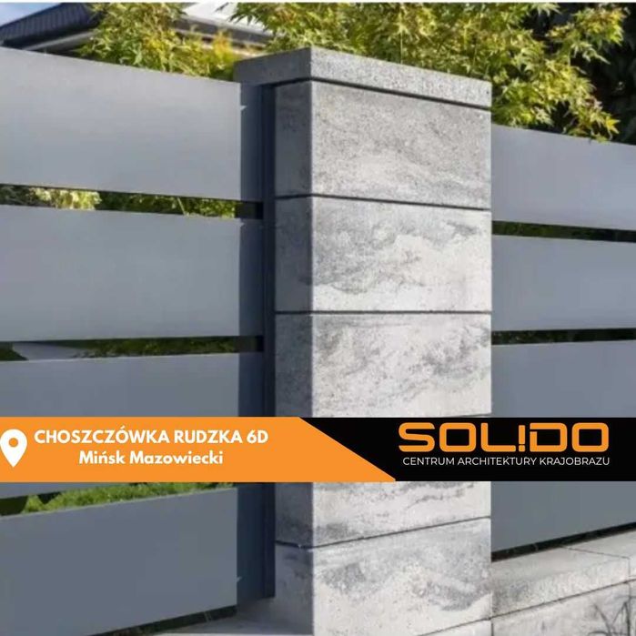 Bloczek, pustak ogrodzeniowy JONIEC roma / ogrodzenie modułowe