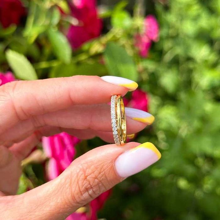 Срібна каблучка "Подвійний обідок" Pandora (Пандора) 163799C01