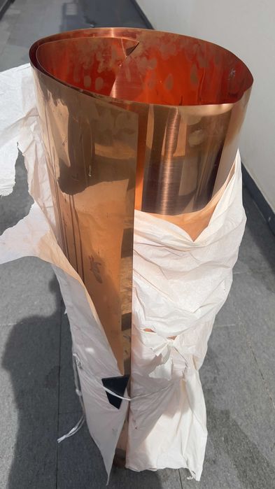 Folha de cobre polida