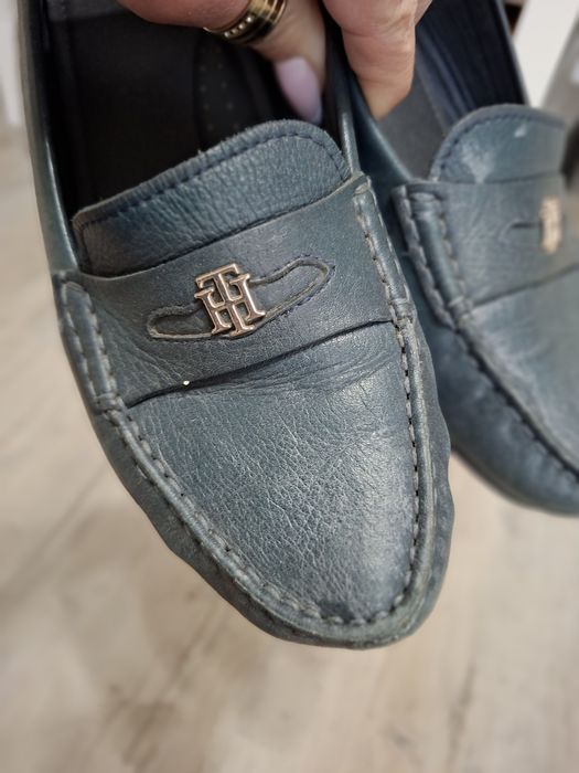 Mokasyny skórzane tommy 38 wkl 24,5