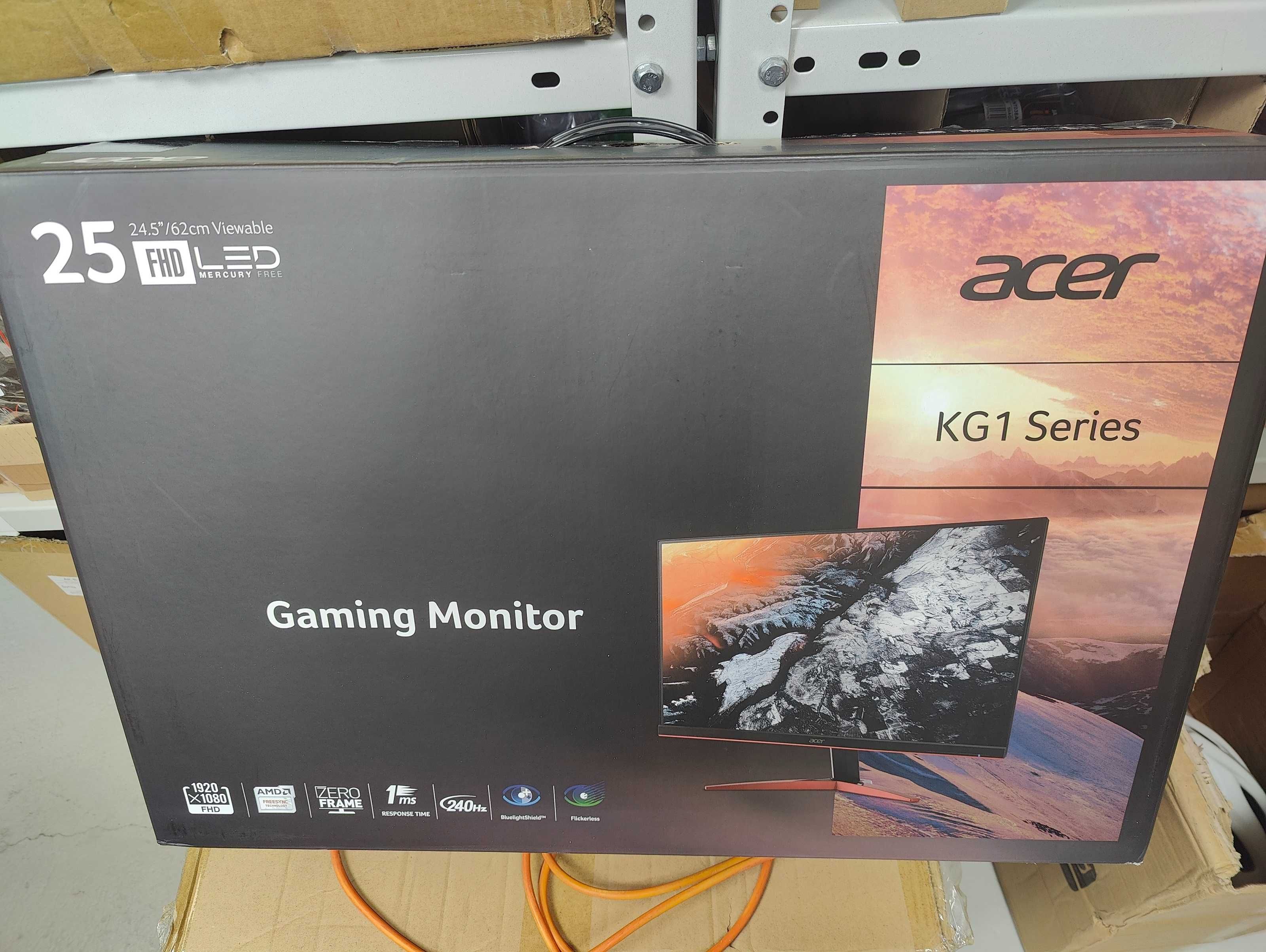 Monitor ACER 24,5" ! 240Hz ! 1ms, FullHD + kabel DP, KG251QDBMIIPX