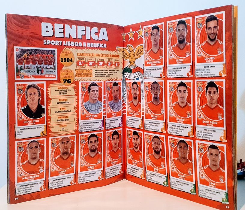 Caderneta cromis futebol 14/15 completa