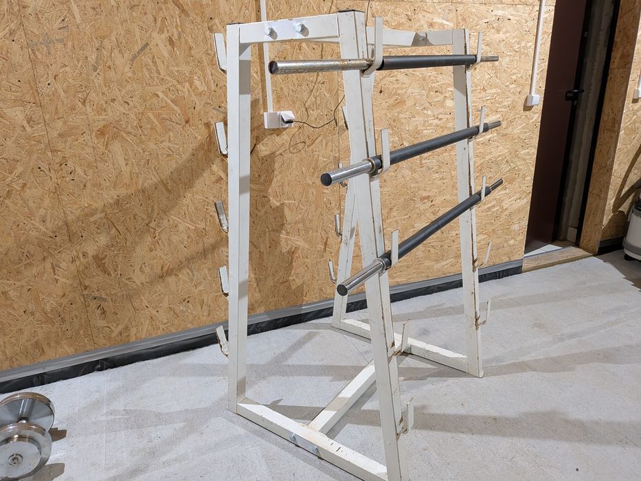 Stojak na siłownię +3 gryfy